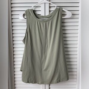 Women’s Freely Elegant Olive Sleeveless Tank Top